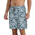 thumbnail image 2 of Kdxio Sunflowers Pattern Mens Casual Shorts - Drawstring Summer Beach Sports Shorts for Men, 2 of 9