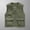 (Casual 66)Army Green, variant on Mens Vest Solid Color Sleeveless Jacket Big & Tall Casual Thin Sports Multi-Bag Loose Mountaineering Tooling Outdoor Top Plus Size
