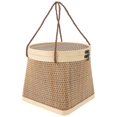 thumbnail image 1 of 1Pc Handmade Bamboo Basket for Dried Fruit Container and Egg Storage Wood Color, 1 of 5