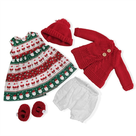 BlissfulPixie Handmade Waldorf Doll Clothes 12 inch clothing Set with Pretty Box Girl Christmas Birthday Gift-Allison's Clothes Accessories