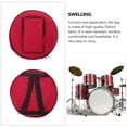 thumbnail image 4 of Mutably 13- 14 inch Snare Drum Bag Oxford Cloth Drum Gig Bag Cases Covers Backpack For Concert Storage And Transport ( Red ), 4 of 10