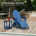 thumbnail image 5 of Dycanpo Folding Adirondack Chairs Set of 6,Fire Pit Patio Garden Chair with Cup Holder,Navy Blue, 5 of 7