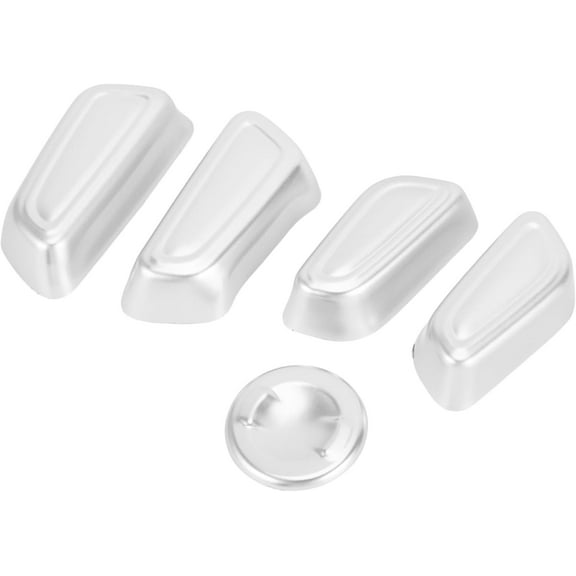 1 Set Seat Adjustment Button Cover Trim for Toyota Tundra 2022-2024 Seats Cushion Forward Button Switch Cover Trim ABS Matte Silver Tone