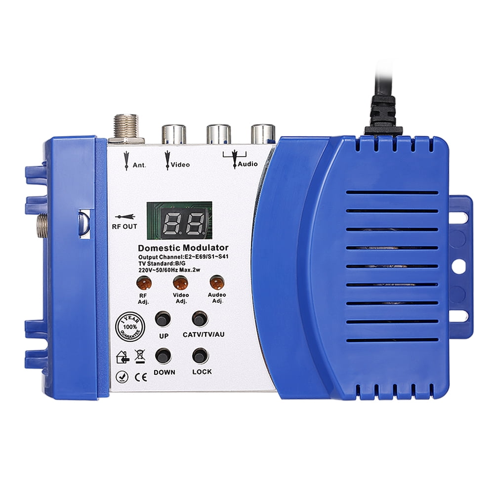 M66 RF Modulator Audio Video TV Converter Signal Amplifier Walmart