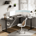 thumbnail image 5 of Homall Adult L Shape Adjustable Height Ergonomic Comfort and Stability Electric Sit Stand Desk, Black, 5 of 7