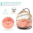 thumbnail image 3 of SWITTE Wicker Pet Bed Hammock Hanging Swing Pet Bed Dog & Cats Indoors & Outdoors,Pink, 3 of 6