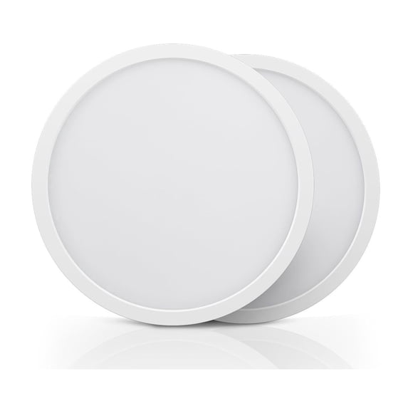ECOELER 9 inch LED Ceiling Light Fixture, 2700/3000/4000/5000/6000K Adjustable Surface Mount Ceiling Lamp, 24W 1800Lm Fl