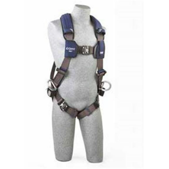 3m Dbi-Sala Harness,L,Gray,Quick-Connect,Polyester 1113052