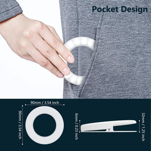 Anillo De Luz Para Selfie, 36 Luces LED Circulares Con Clip Para