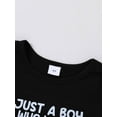 thumbnail image 3 of CARETOO Infant Boy Clothes Toddler 2Pcs Set Leisure Outfit Cotton Fabric Short Sleeves Tops Jeans, 3 of 9