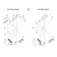 thumbnail image 2 of NS for Land Rover Discovery Sport 2015-2019 Frosted Interior Door Pull Handle Panel Right, 2 of 7