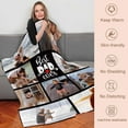 thumbnail image 4 of Custom Blankets with Photos, Personalized Picture Throw Blanket, Music Song Style Wedding Anniversary Birthday Customized Gifts for Couples Boyfriend Girlfriend Sister, 4 of 6