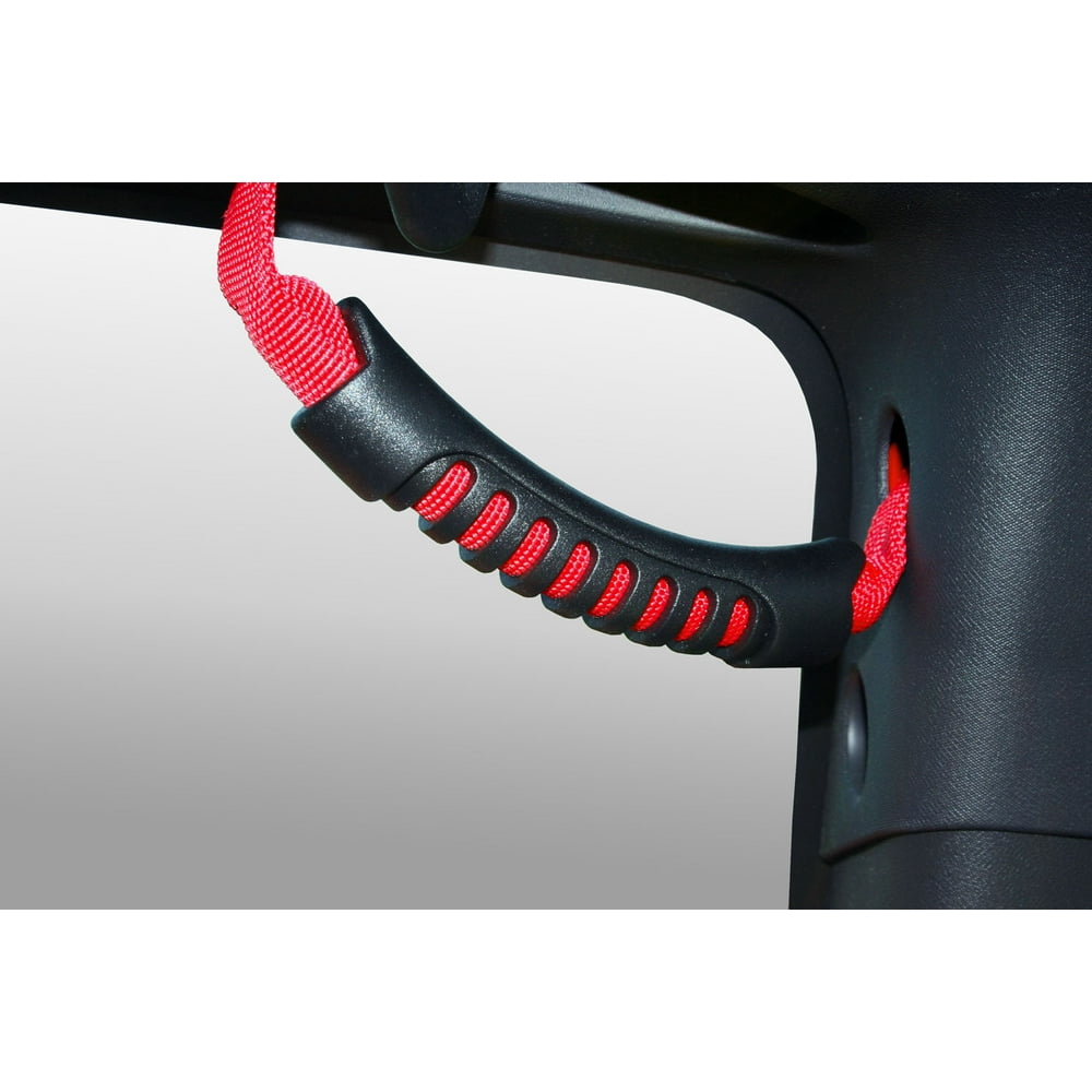 Outland 391330515 Red Rear Side Grab Handles for 0716 Jeep Wrangler