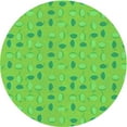 thumbnail image 1 of Ahgly Company Indoor Round Patterned Emerald Green Area Rugs, 8' Round, 1 of 6