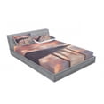 thumbnail image 3 of Landscape Bedding Set with Sheet & Covers, Flooded Jetty in Derwent Water Lake District England Sunset Morning Photo, Printed Bedroom Decor 2 Shams, 4 Sizes, Coral Purplegrey, by Ambesonne, 3 of 3