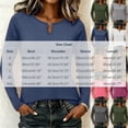 thumbnail image 3 of IUYRTFE Women's Crew Neck Long Sleeve Top with Notched Detail Slim Fit Solid Color Casual Tee, 3 of 8