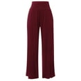 thumbnail image 3 of Pants for Women Casual Womens Pants Brick Red Baggy Pants Women Loose Pants for Women Women'S Wide Leg Pants with Pockets Women Fall Pants, 3 of 6