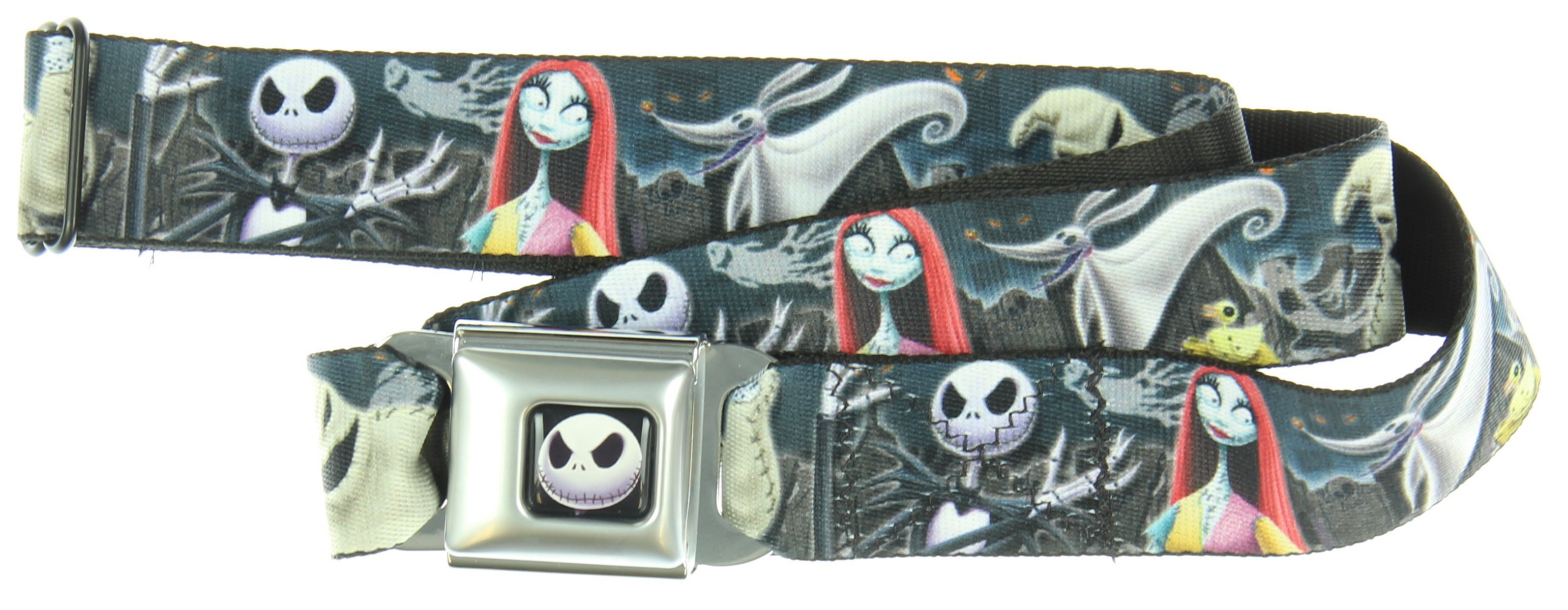 32-52 Inches in Length 1.5 Wide Buckle-Down Seatbelt Belt Paw Print Black//Multi Color
