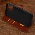 thumbnail image 5 of Funda con tapa, funda protectora de cuero PU, fundas tipo billetera para .2 piezas marrón, 5 of 5