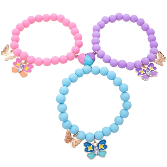 PANCHENH Colorful Friendship Bracelets 3 Pack Matching Beaded Bracelet For Girls Teens Sisters Birthday