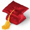 Gund Satin Graduation Cap Plush Beanbag, Red 3"