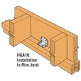 thumbnail image 3 of 6 Pack Simpson Strong Tie HGA10KT Gusset Angle Bracket Kit 10 HGA10's w/Screws, 3 of 5