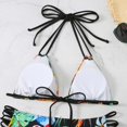 thumbnail image 4 of Gibobby Conjunto de bikini para mujer Traje de baño dividido sexy con múltiples correas de bikini dividido para mujer(Amarillo,G), 4 of 5