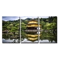 thumbnail image 2 of wall26 - 3 Piece Canvas Wall Art - Landscape with Oriental Building and Lake - Modern Home Art Stretched and Framed Ready to Hang - 24"x36"x3 Panels, 2 of 4