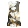 thumbnail image 5 of Gamivast Womens Tank Tops Plus Size Pastel Floral Print Round Neck Sleeveless Loose Fit Comfy Blouses Everyday Casual Outfits, 5 of 6