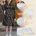 thumbnail image 6 of DISNIMO Mushroom Dress for Girls Star Dresses for Kids Long Sleeve Collared Dress Kids Casual Midi Dress Girls Size 4/5 Fall Dress with Collar for Girls Button Up Dress Skater Dress Kids Clothing, 6 of 7