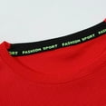 thumbnail image 7 of YONGHS Boys Short-Sleeve T-Shirts Basketball Football Athletic Shirt Quick Dry Sports Top Red 9-10, 7 of 7
