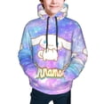 thumbnail image 4 of Sanrio Cinnamoroll Kids' Hoodie 3d Print Sweatshirt Soft Pullover Hooded With Big Pockets Fans Gifts For Boys Or Girls Small, 4 of 7