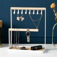 thumbnail image 4 of Ziurtnc Jewelry Storage Rack Large Capacity Jewelry Display Stand Bracelet Necklace Watch Earrings Organization Holder Stable Structure Jewelry Organizer, 4 of 7