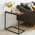 thumbnail image 3 of Gymax Table d'Extrémité Côté Canapé C en Forme de Table Support Ordinateur Portable Support de Bureau Tablette Ordinateur Portable, 3 of 10