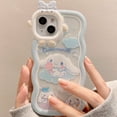 thumbnail image 2 of Sanrio Cinnamoroll-funda de teléfono Kawaii con soporte de pulsera para iPhone 14, 13, 12, 11 Pro Max, XR, XS MAX, 8, X, 7, SE, regalo Y2k Fivean unisex, 2 of 2
