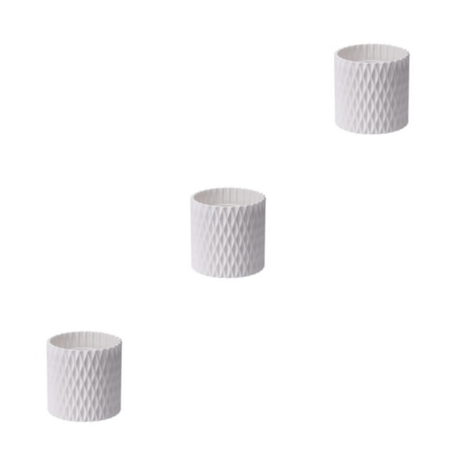 pitrice Easy Access To Makeup Tools - Rotating Makeup Brush Cup With Large Capacity 360 ° Rotation For Easy white rotating style 3Set