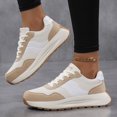 thumbnail image 5 of Sneakers for Women Genuine Leather Suede Patchwork Casual Lace Up Non-Slip Walking Shoes Comfortable Tennis Running Shoes Womens Fashion Sneakers, 5 of 5