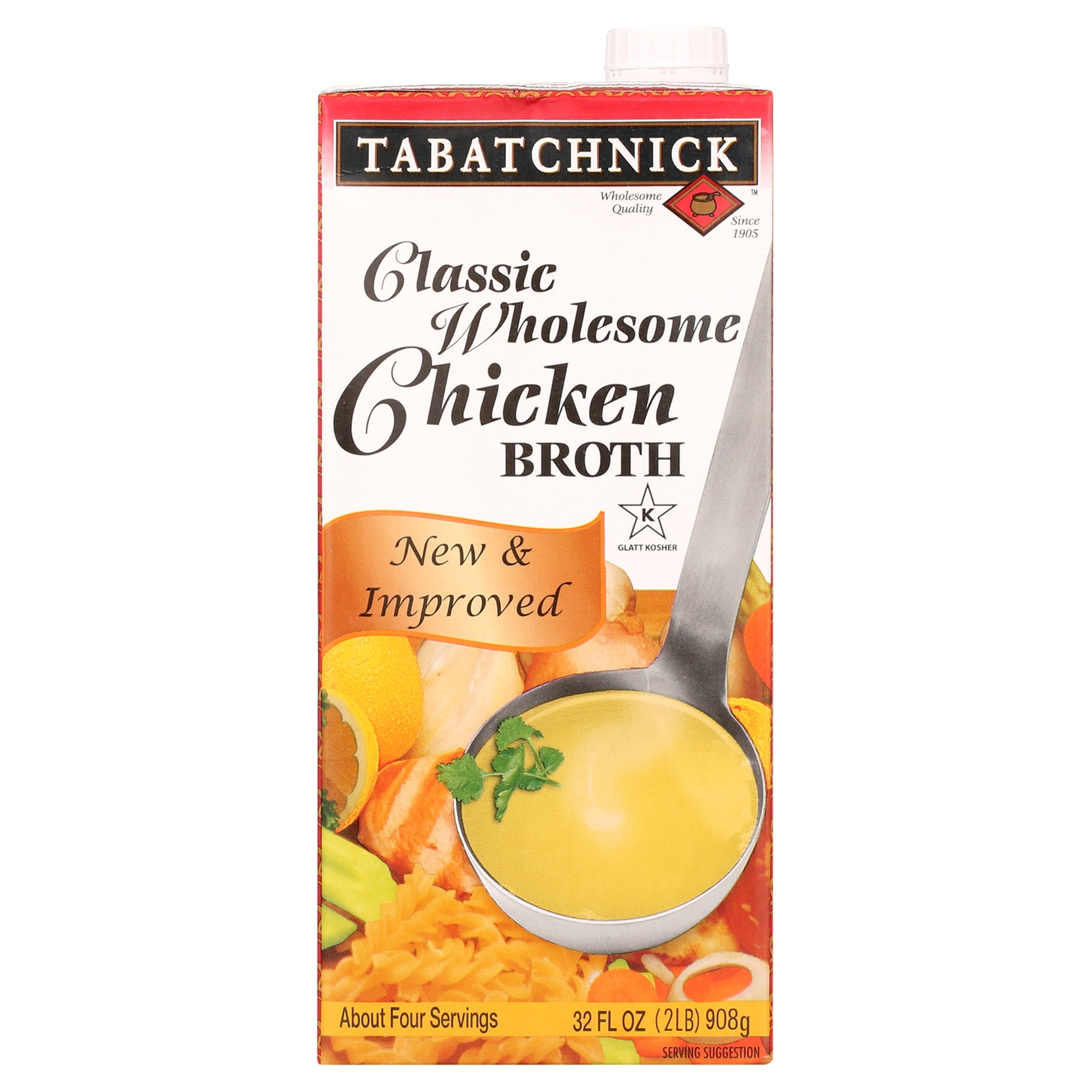 Tabatchnick Natural Better Classic Wholesome Chicken Broth - 32 Fl oz. - Walmart.com