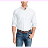 $135 Polo Ralph Lauren Mens Blue Long Sleeve Pony Logo Oxford Cotton Shirt L