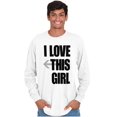 thumbnail image 5 of Love This Girl Guy Cute Matching Set Men's Big & Tall Long Sleeve Graphic Tee Brisco Brands 2X, 5 of 6