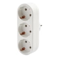 thumbnail image 1 of Multi-Outlet Socket with Round Design, Flat Plug for Space Saving, Integrated Safety Shutter, Ideal for Home, Office, And Travel Use, Multi-Socket Power Strip *1, 1 of 5