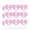 Clear, variant on Cat Paw Toe Beans with Cute Sparkles Heart Shaped Planner Calendar Scrapbook Craft Stickers