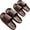 Coffee, variant on 2 Pairs Mens Cloud Slides Soft EVA Foam Recovery Sandals Non-Slip Shower Shoes House Slippers Indoor Outdoor