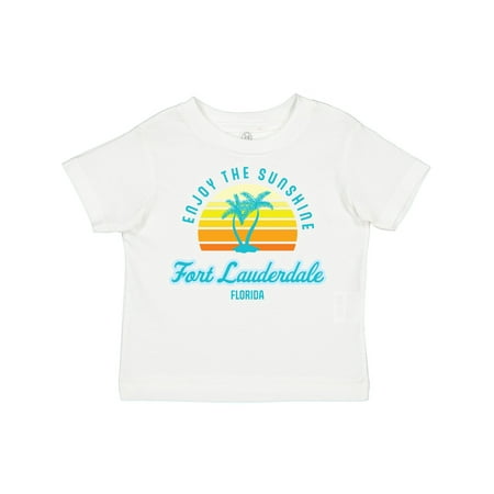 

Inktastic Summer Enjoy the Sunshine Fort Lauderdale Florida in Blue Gift Toddler Boy or Toddler Girl T-Shirt
