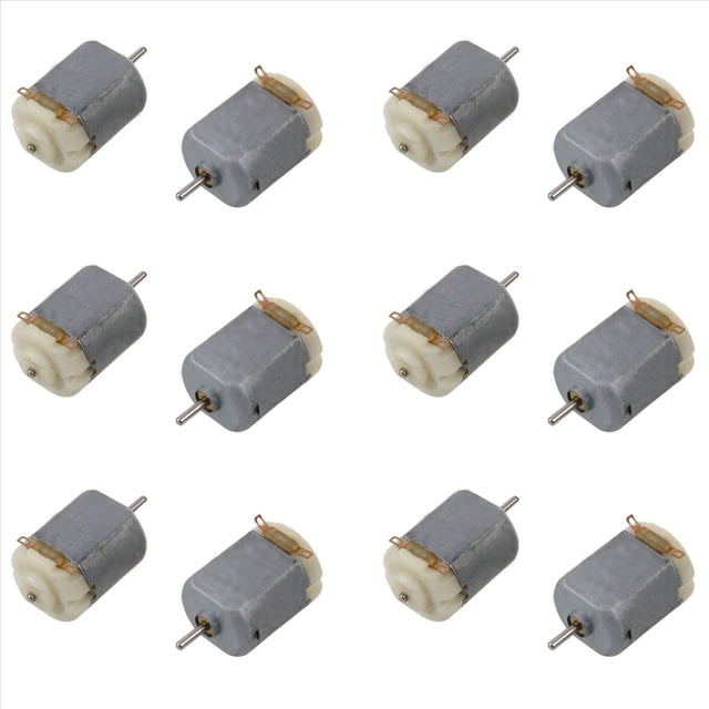 12Pcs Mini Motor Magnético de 2 Pines 19000RPm DC 3-6V para Aviones Modelo RC