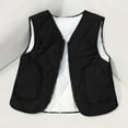 thumbnail image 2 of Children's Winter Vest Toddler Tween Boys Girls Fleece-lined Thickened Warm Vests Children's Clothing Outerwear Sports Casual Tops Black 5 Years, 2 of 7