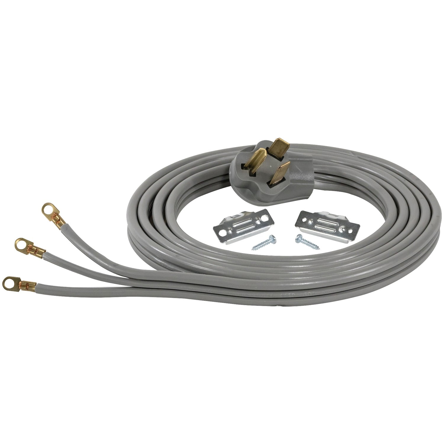 Certified Appliance Accessories 90-1028 3-Wire Closed-Eyelet 30-Amp Dryer Cord, 10ft