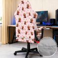 thumbnail image 4 of Xixirimido Office Computer Game Chair Covers Stretchy Polyester Armchair Slipcovers for Reclining Racing Gaming Chair with Armrest Covers, Dachshunds Strawberry Pink, 4 of 8