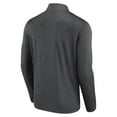 thumbnail image 3 of Men's  Heather Charcoal Chicago Blackhawks Head-to-Head Raglan Quarter-Zip Top, 3 of 3