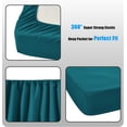 thumbnail image 5 of Chezmoi Collection 10-Piece Bed in a Bag Comforter Set, Pintuck Design, All Season Soft Microfiber Bedding with Sheets, Pillow Shams & Decorative Pillow, Teal, King, 5 of 9